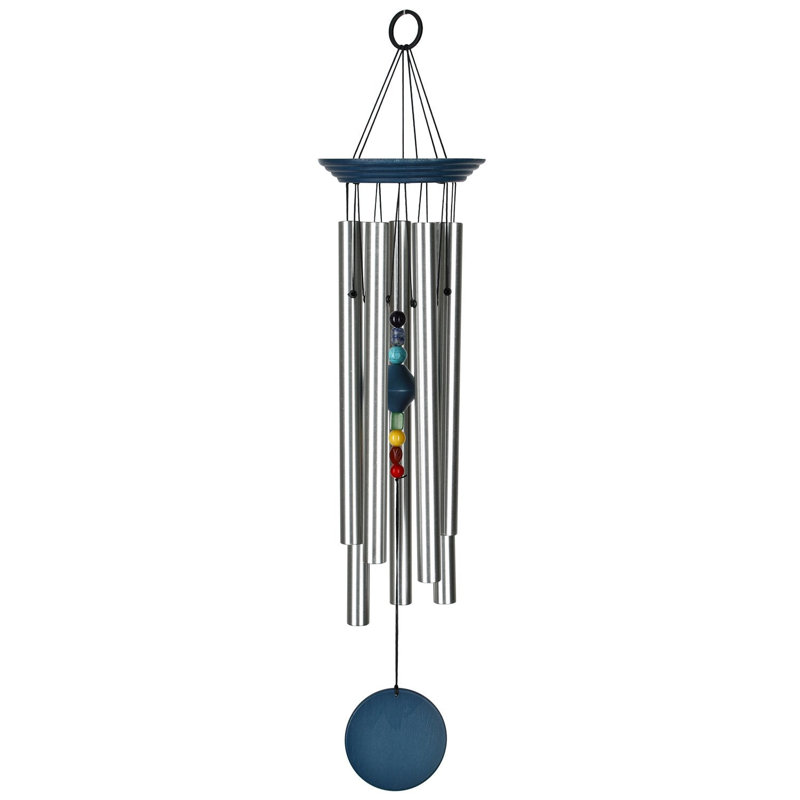 Chakra Chime ™ - sept pierres, grand carillon, Bleu
