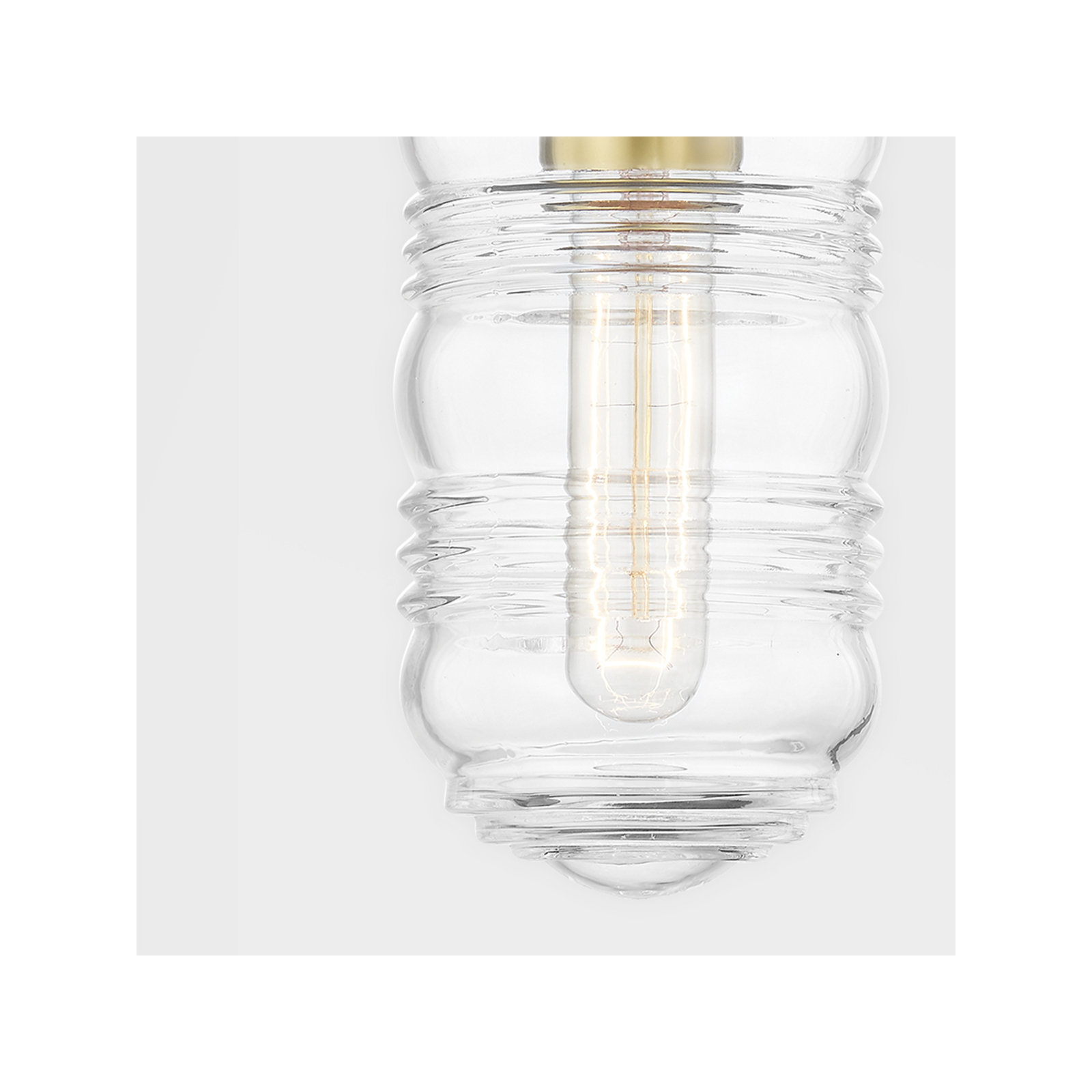 2 Light Dimmable Vanity Light, Aged Brass