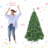 6FT PVC Christmas Tree with 280 WiFi Music Sync LED Lights – App Control, 917 Tips, Hinged Branches, Dual-Colour Effects, Metal Stand