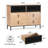 Cejas 46.3" W 6-Drawer Bamboo Double Dresser-1304986951