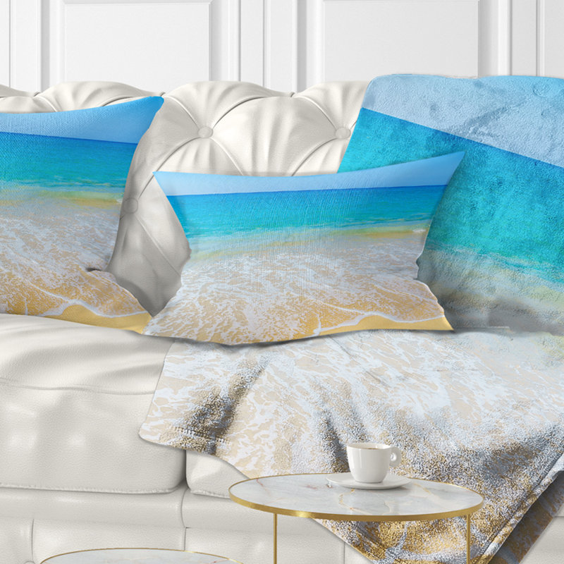 Coussin Calm Blue Sea Waves - Sea & Shore