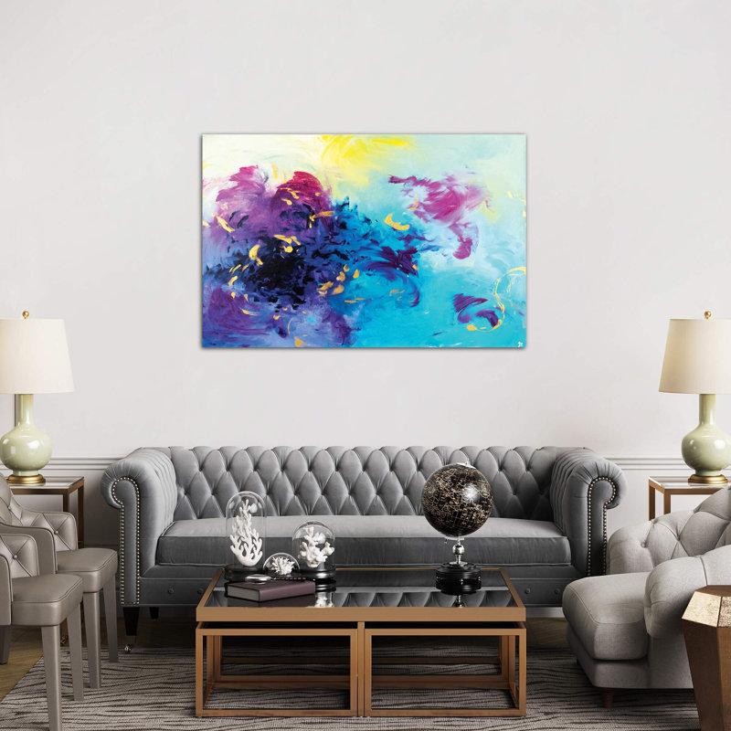 Nymphaea 1 Piece Wrapped Canvas Painting, 66.04 cm H x 45.72 cm W x 1.91 cm D