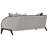 Houston Bouclé 3-Seater Sofa - Pebble Gray/Walnut