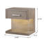 1-drawer Nightstand Bedside Table Barley Brown
