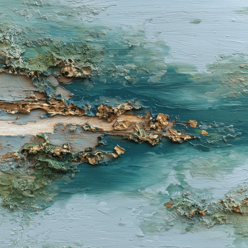 Memory of the Tide, 40" H x 40" W