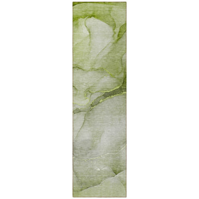 Tapis de couloir extérieur vert 8 po