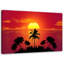 Sunset And Palm Trees - Wrapped Canvas Print-1420081917