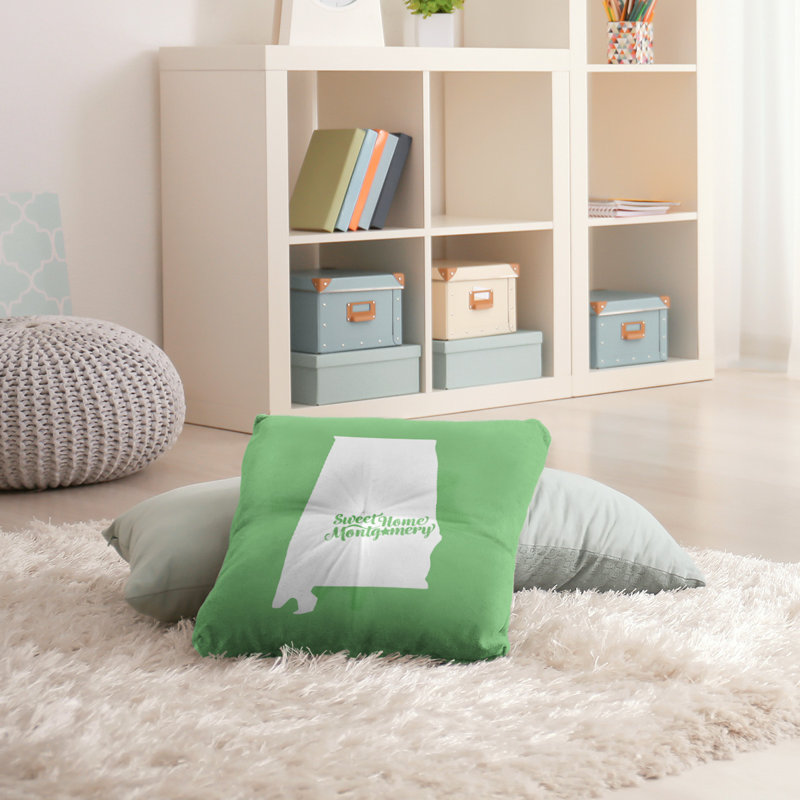 Housse de coussin et insert, Vert, H 36 po x l 36 po, Montgomery