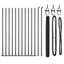 Vidaxl Hexagon Fence Steel-114621974-114621979