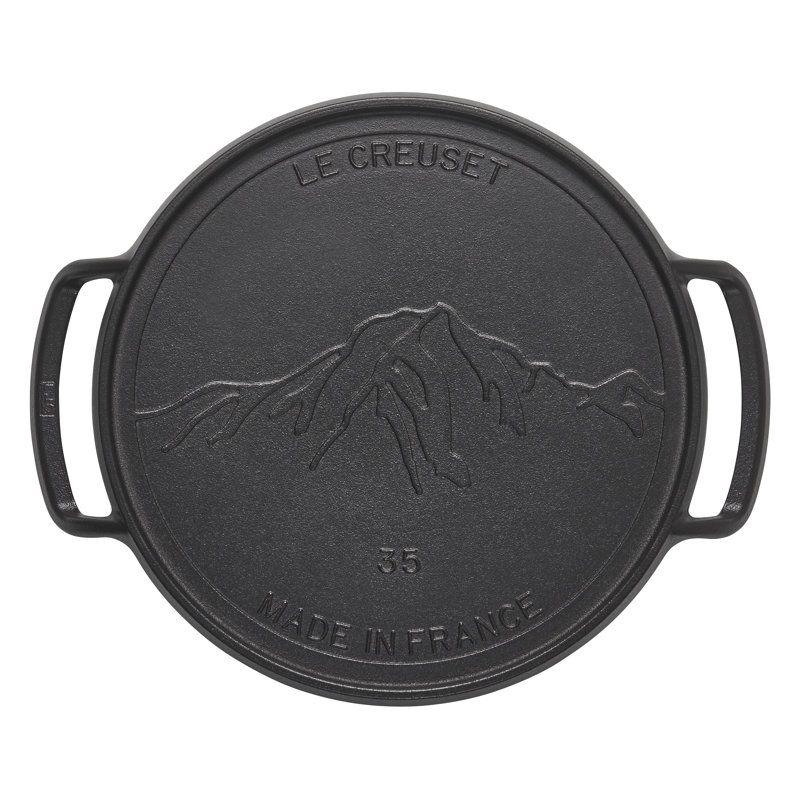 Le Creuset Alpine Outdoor Enameled Cast Iron Pizza Pan, 14", Matte Black