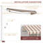 Auvent rétractable de 13 pi x 8 pi Outsunny, auvents de patio, abri pare-soleil avec manivelle, tissu résistant aux rayons UV et à l'eau et cadre en aluminium pour terrasse, balcon, cour-128504410-128504415