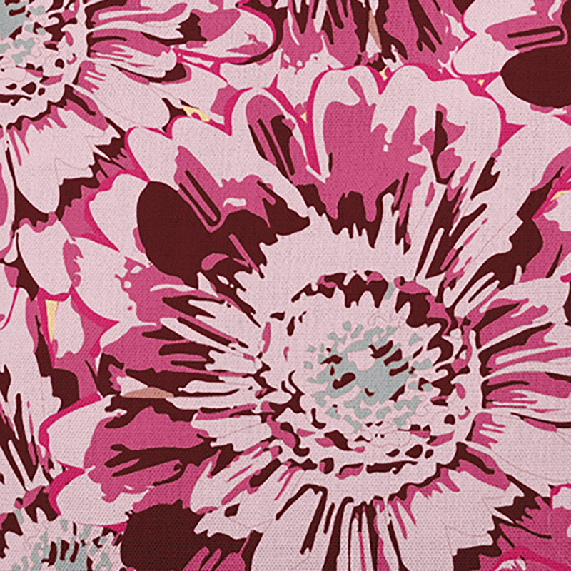 Coussin décoratif floral intérieur / extérieur en polyester, H 18 po x l 18 po, Carré