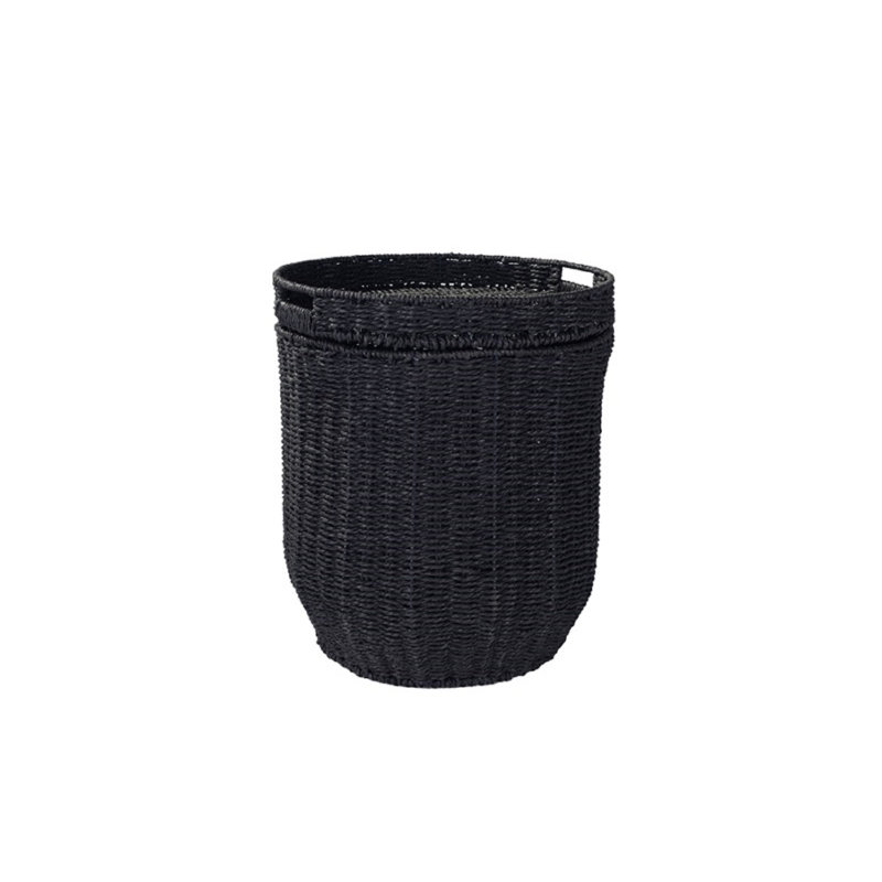 Panier en rotin de papier, Noir