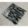 Random Sized Glass & Metal Linear Mosaic Wall Tile