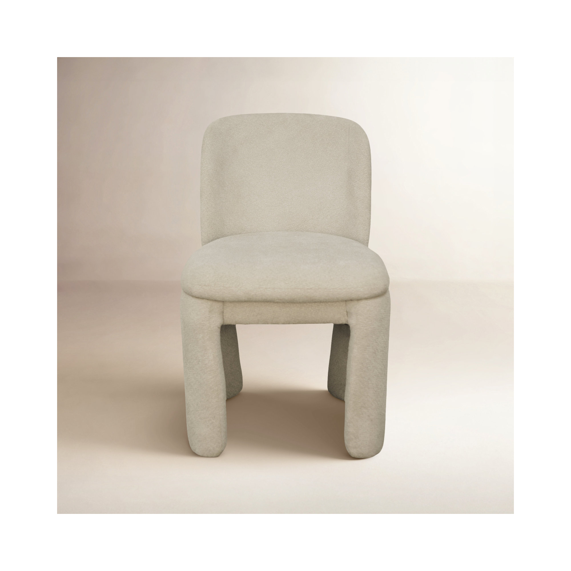 Mino Upholstered Dining Chair, Beige