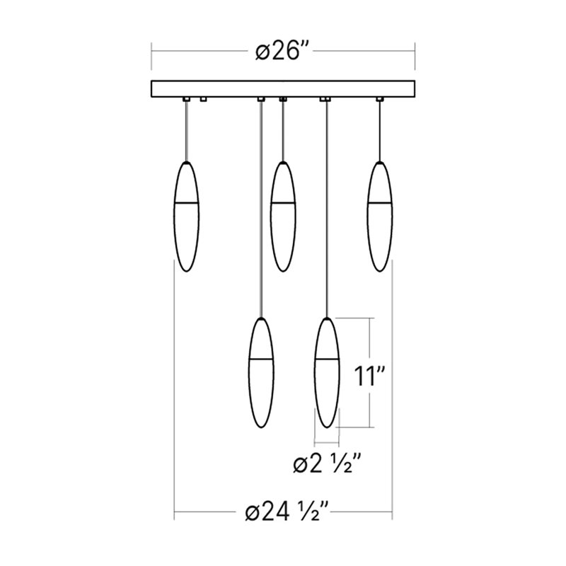 Sultana 9 - Light LED Cluster Pendant, Polished Chrome/White