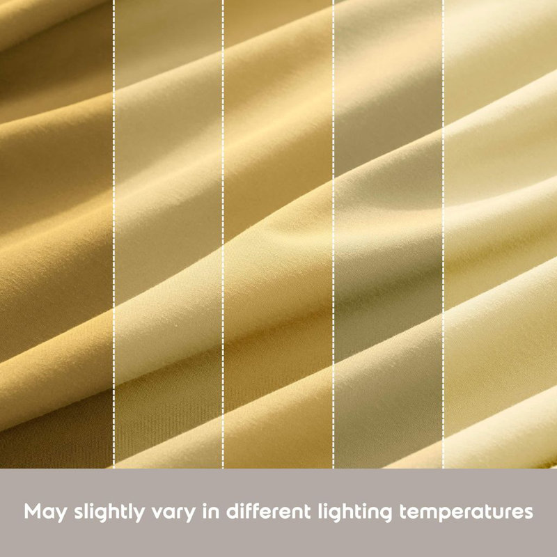 Ensemble de draps doux et respirant Hotel Collection, Lit double, Jaune moelleux