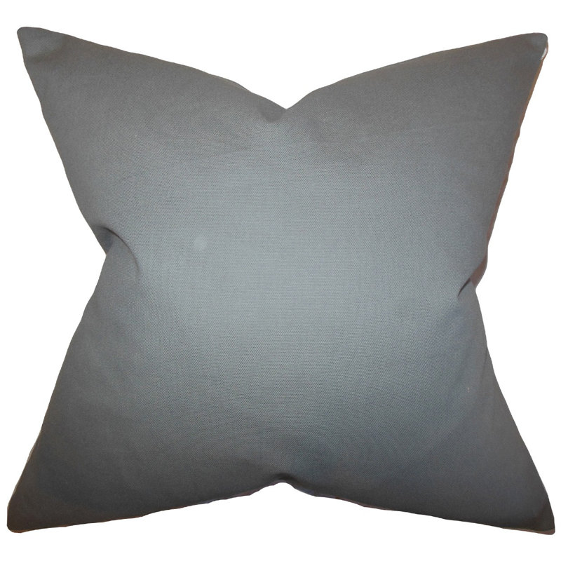 Cotton Reversible Pillow Cover, Gray