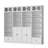 85.8'' H X 94.4'' W  Bookcase
