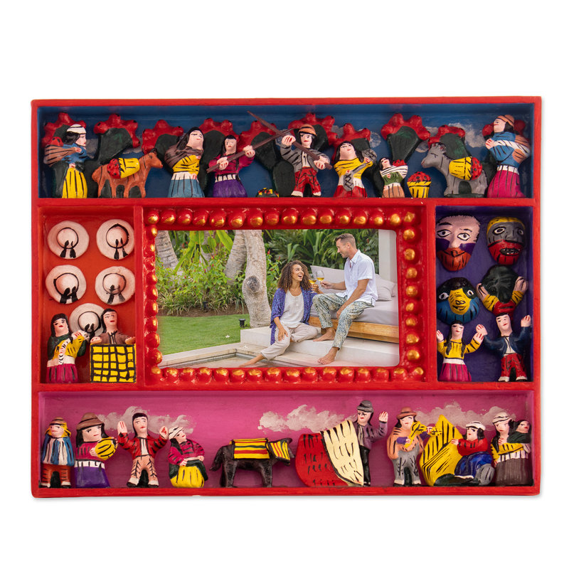 Floryn Red Solid Wood Picture Frame