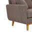 Causeuse en tissu avec accoudoirs et coussins décoratifs Corduroy-132006041