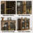 32"W Sideboard with Adjustable Shelves and Glass Doors-326792221