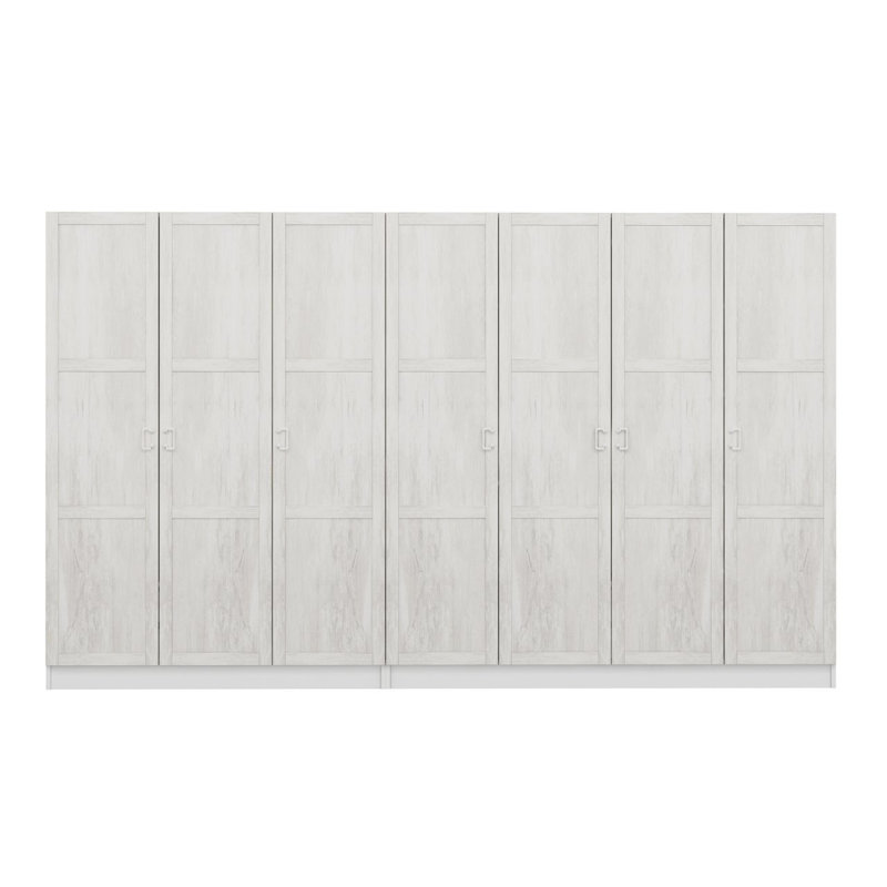 Raqual 100% MELAMINE COATED PARTICLE BOARD Wardrobe, 310cm H x 210cm W x 52cm D