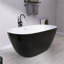 Baignoire de trempage autoportante en acrylique avec drain central 55 po x 30 po-93390113