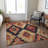 Machine Washable Indoor/Outdoor Xhevrie Rust Rug-843688671