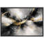 Abstrait, art dynamique noir et or, photos de salon moderne, impression sur toile encadrée-126097088-126097091