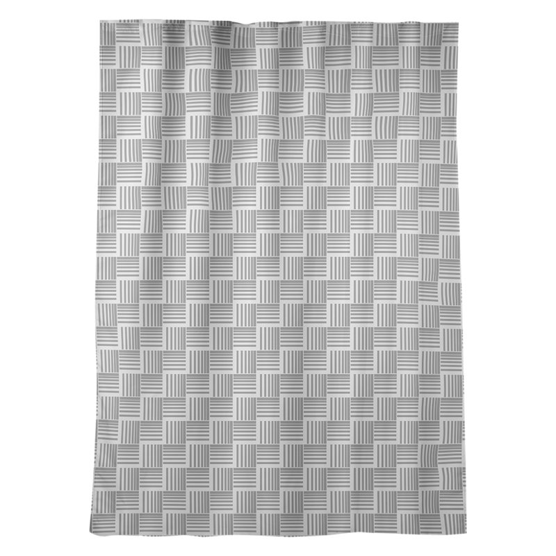 Panneau de rideau simple obscurcissant et isolant avec passe-tringle classique, gris