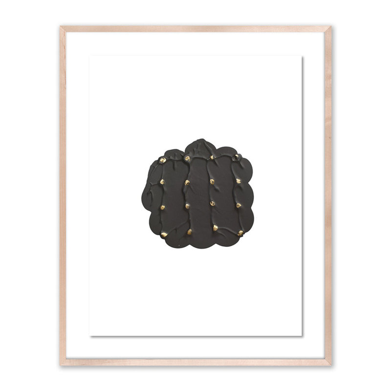Gray Golden Imprint 1 Print by Anne Mersmann, 40" H x 32" W x 2.5" D, Natural