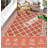 Waterproof Outdoor Plastic Straw Rug – Modern Geometric Patio, Camping & RV Mat with Portable Bag and 4 Stakes-1181542299