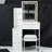 Ray Cabinet Vanity Table with Padded Stool-184102690