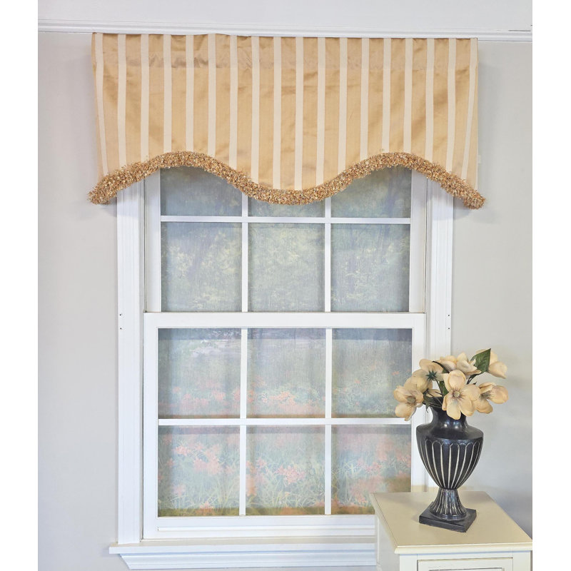 RLF Home Nugett Trimmed Cornice Valance