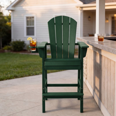 Adirondack Bar Chair with Cup Holder