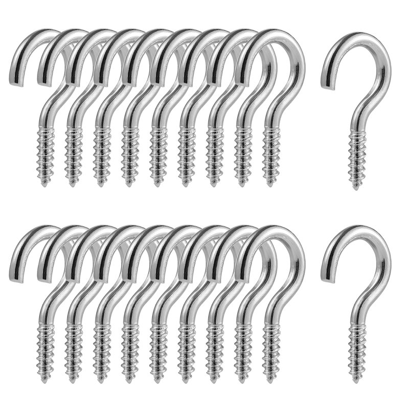 100Pcs Screw Hooks Heavy Duty Ceiling Hooks Multipurpose Screw Hook For Hanging