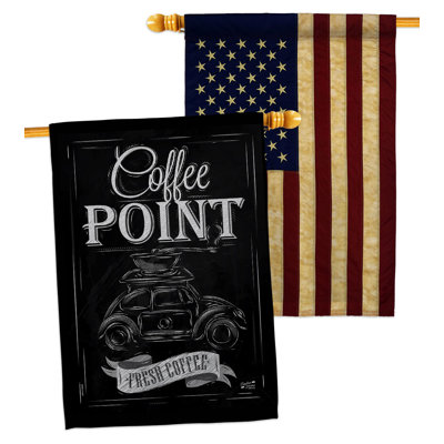 Double Sided 40'' H x 28'' W Polyester House Flag