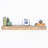 Solid Wood Floating Shelf with Adjustable Shelves-1623541041