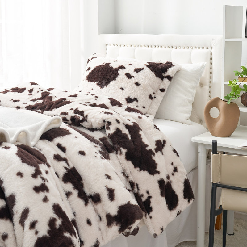 Cow Crush - Coma Inducer Oversized Comforter Set - Brown and White