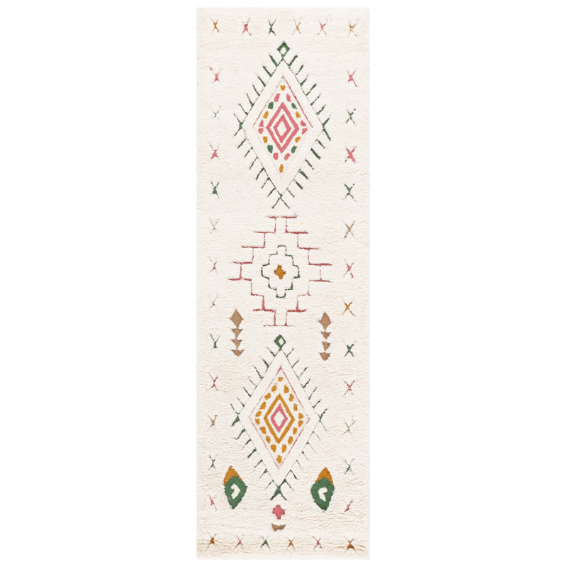 Anniece 920 Area Rug In Ivory / Pink, Runner 2'3" x 8'