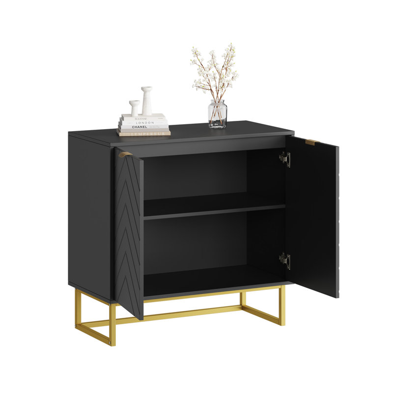80cm Sideboard, Black