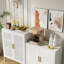 Armoire de rangement en métal avec 2 portes et 2 tablettes réglables, armoire de rangement en acier-240634119
