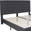 Base de lit tapissier plateforme avec panneau capitonné Aluino - ne requiert pas de sommier tapissier-28940817-28940820