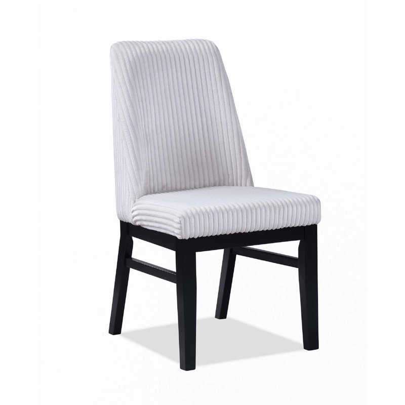 Chaise rembourrée 2pc, Blanc