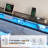 Khemis Floating Bed Frame with LED Lights and  Charging Station-1235244614-1235244602