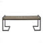 Banc industriel en bois et métal-1267031339