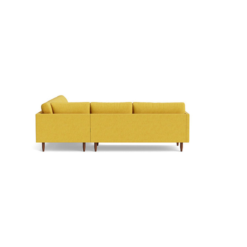 Skinny Fat Sectional, Performance Velvet - Denim, Right Hand Facing