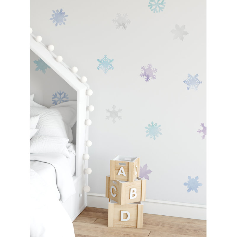 Abstract Non-Wall Damaging Accent, Blue/Purple