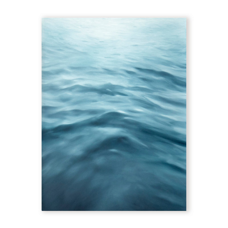 Coastal Retreat Underwater Clouds XXI - Floater Frame Print on Canvas, 40" H x 30" W x 1.5" D, Wrapped Canvas